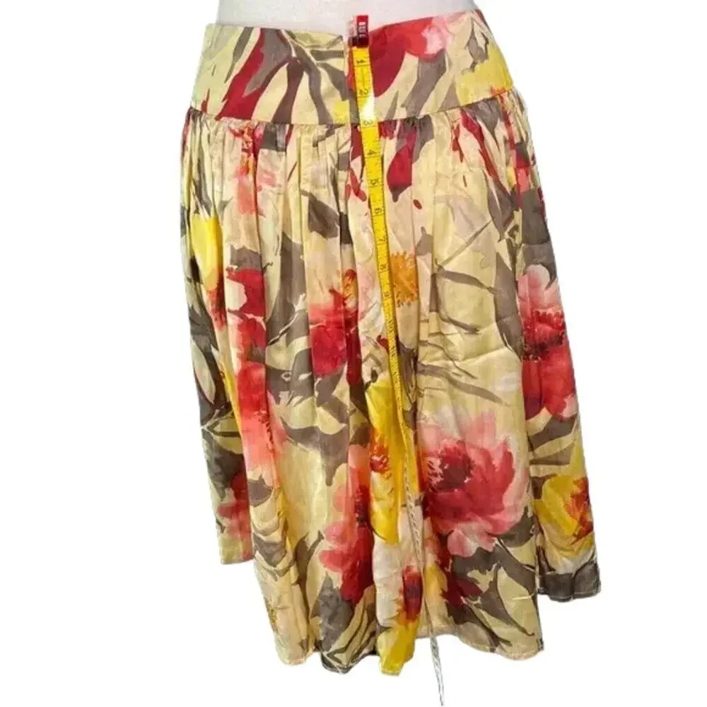 Vibrant Floral Skater Skirt